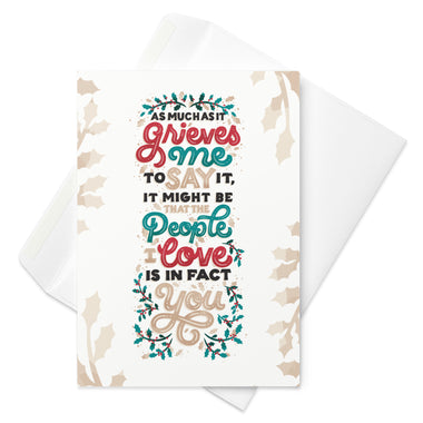 The People I Love Christmas Greeting Card