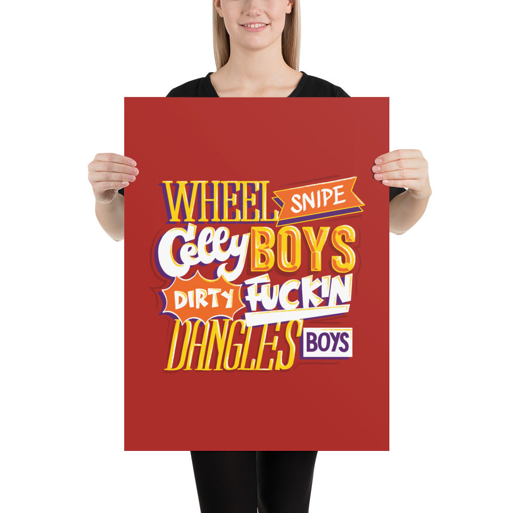 Wheel Snipe Celly Poster