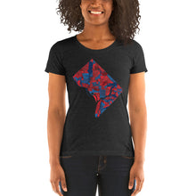 Load image into Gallery viewer, Washington DC Neighborhood Map Women&#39;s Tri-Blend T-Shirt