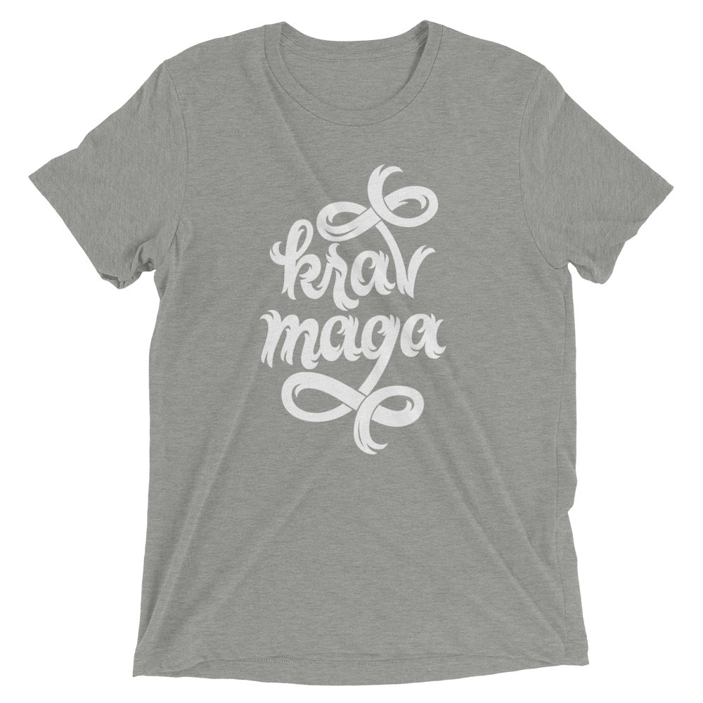 Krav Maga Jagged Script Tri-Blend T-Shirt