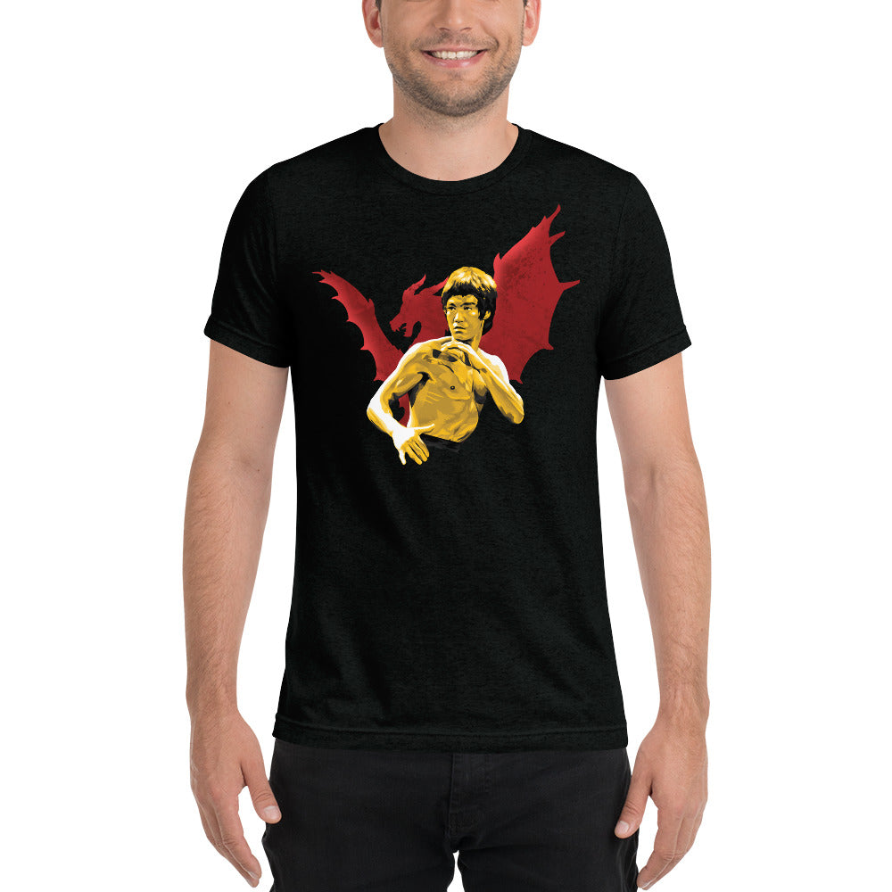 Bruce Lee and the Dragon Unisex Triblend T-Shirt