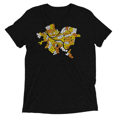 Pittsburgh Neighborhood Names Tri-Blend T-Shirt