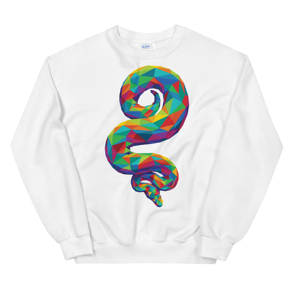 Rainbow Geo Snake Unisex Sweatshirt