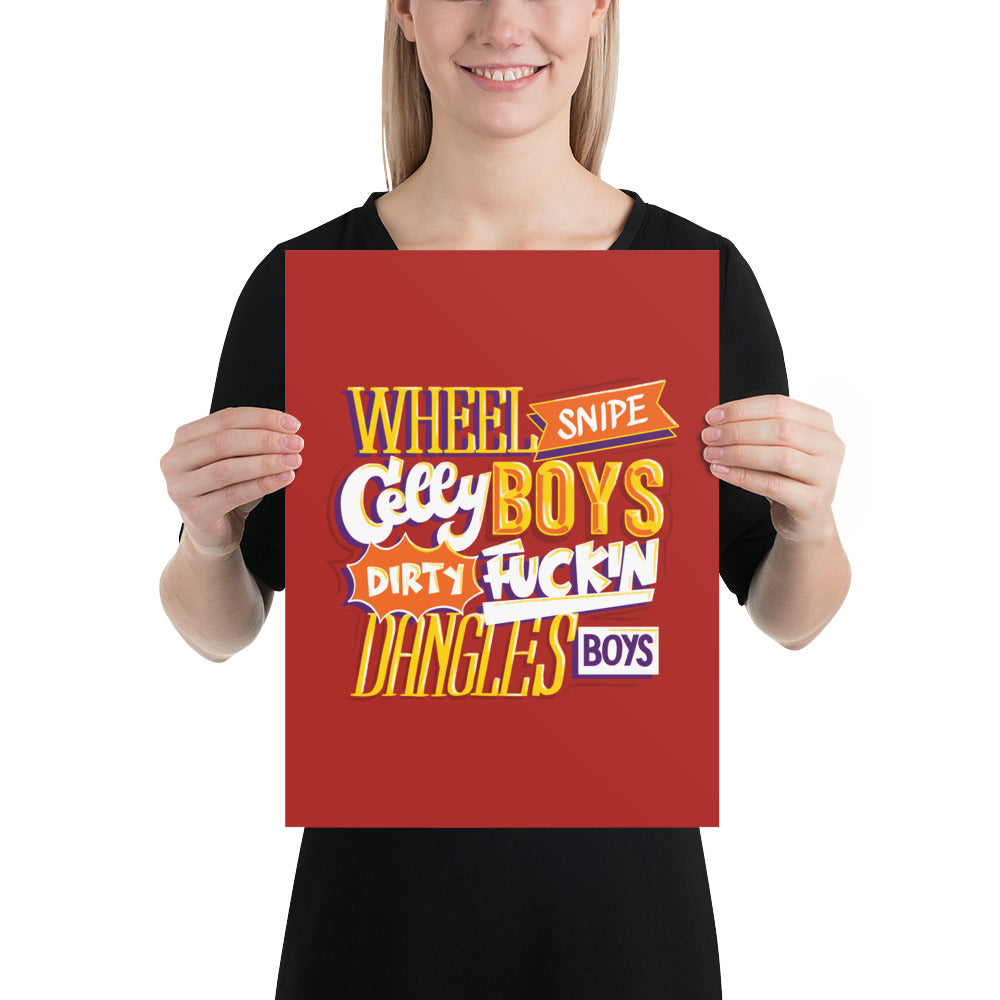 Wheel Snipe Celly Poster