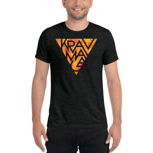 Krav Maga Hot Triangle Unisex Tri-Blend T-Shirt