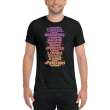 Load image into Gallery viewer, Malcolm X Oppressors Quote Tri-Blend T-Shirt