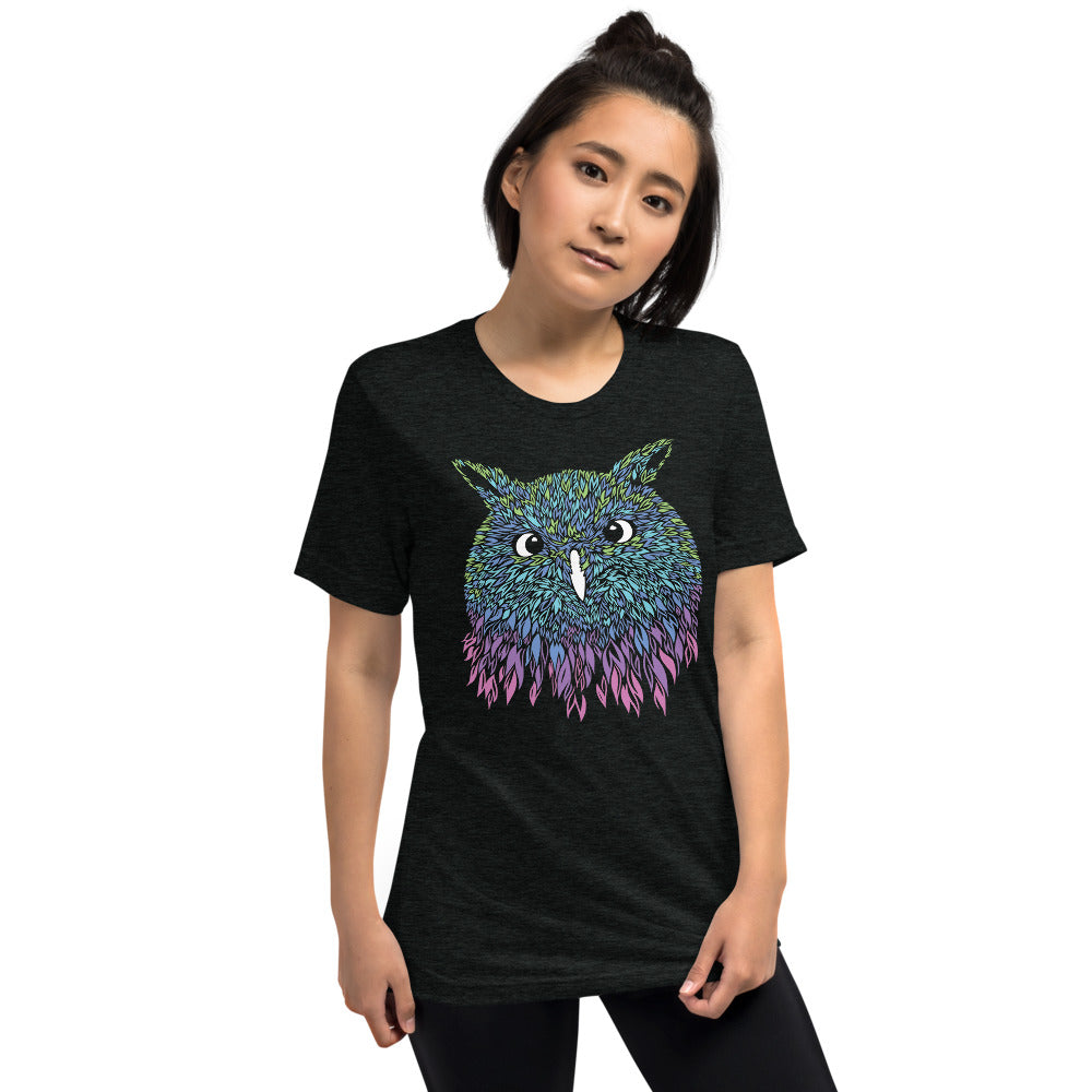Sweet Feathers Owl Triblend T-Shirt