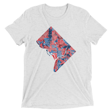Washington DC Neighborhood Map Tri-Blend T-Shirt