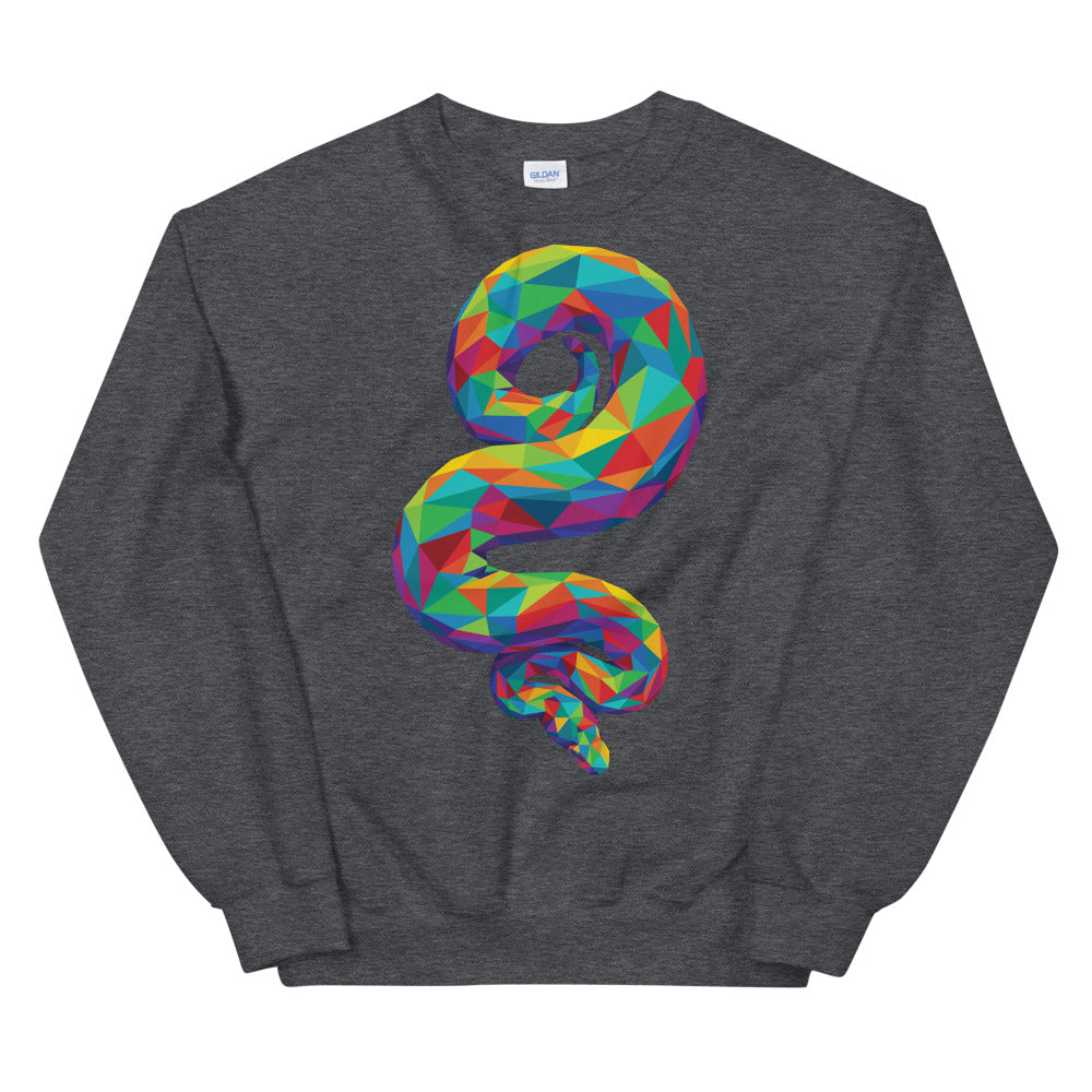 Rainbow Geo Snake Unisex Sweatshirt