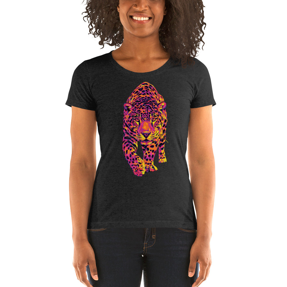 The Hot Jaguar Jungle Cat Women's Tri-Blend T-Shirt