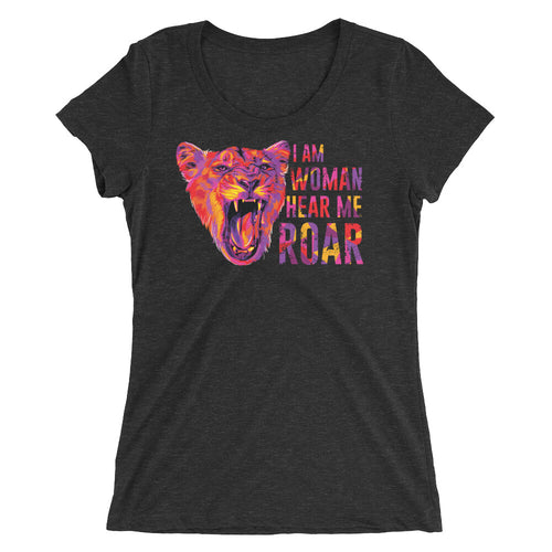 Hear Me Roar Women's Tri-Blend T-Shirt