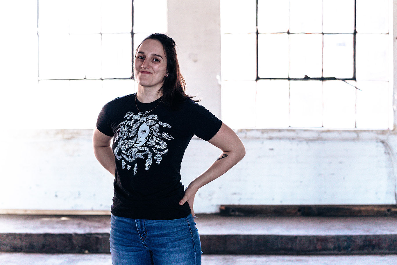 Medusa Greek Mythology Scales Unisex Tri-Blend T-Shirt