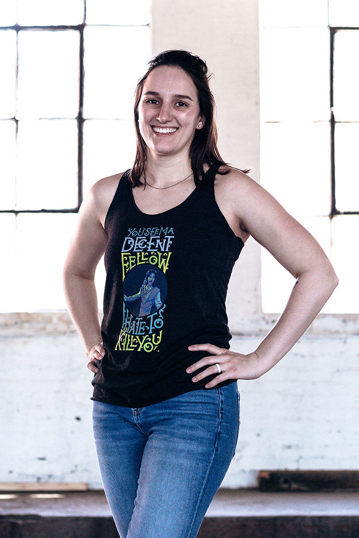 You Seem A Decent Fellow Tri-Blend Racerback Tank