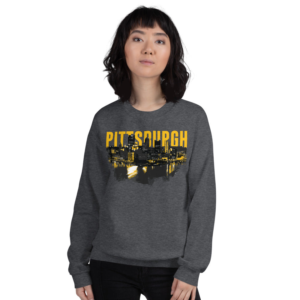 Pittsburgh Downtown Skyline Point Unisex Sweatshirt