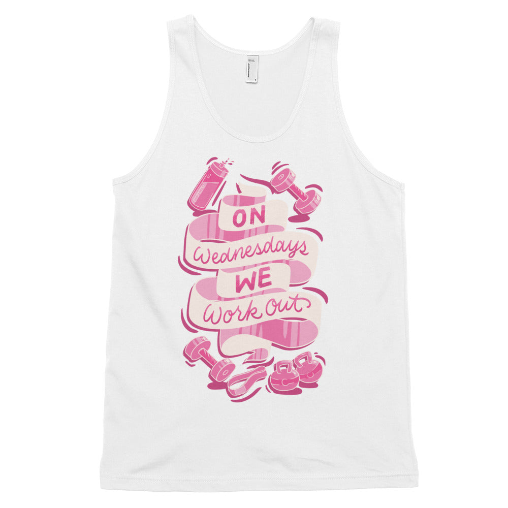 On Wednesdays We Work Out Unisex Tank Top
