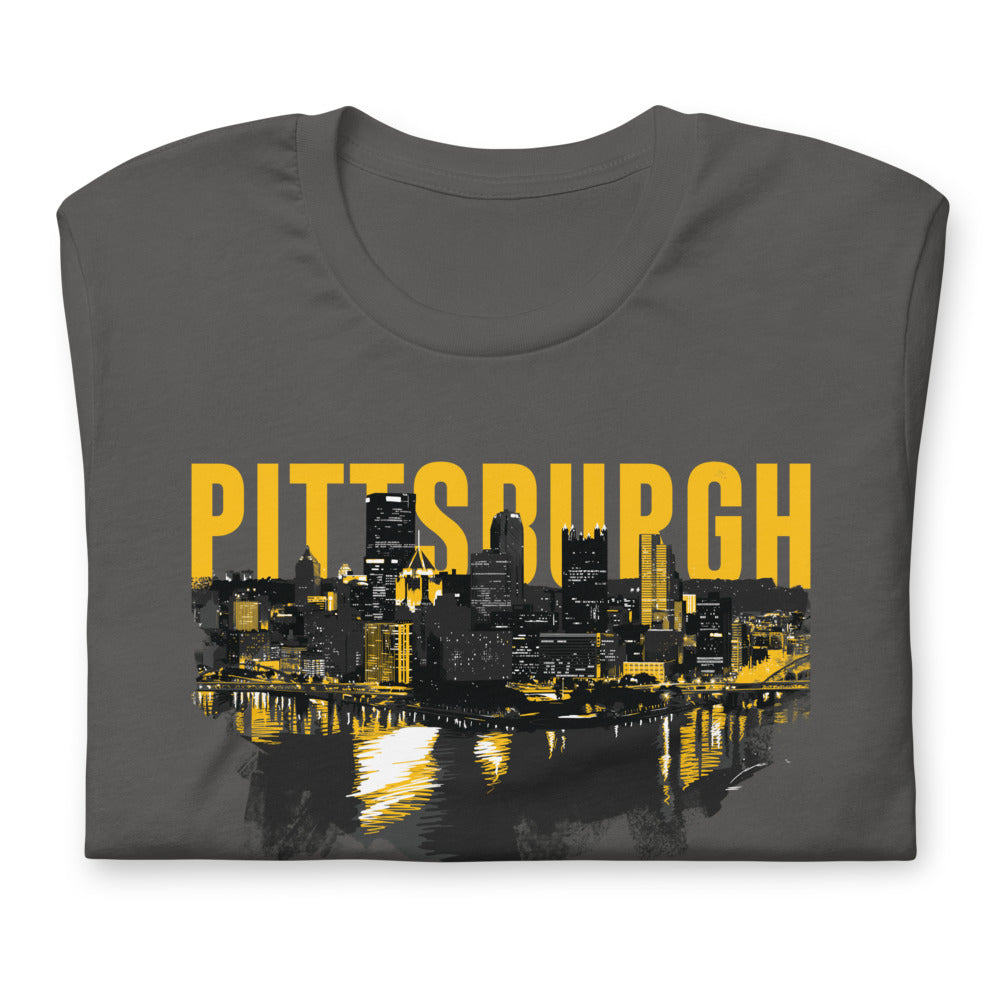 Pittsburgh Downtown Skyline Point Unisex T-Shirt
