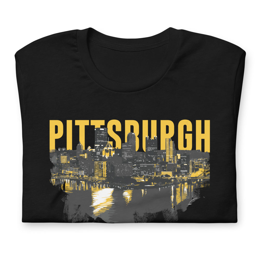 Pittsburgh Downtown Skyline Point Unisex T-Shirt