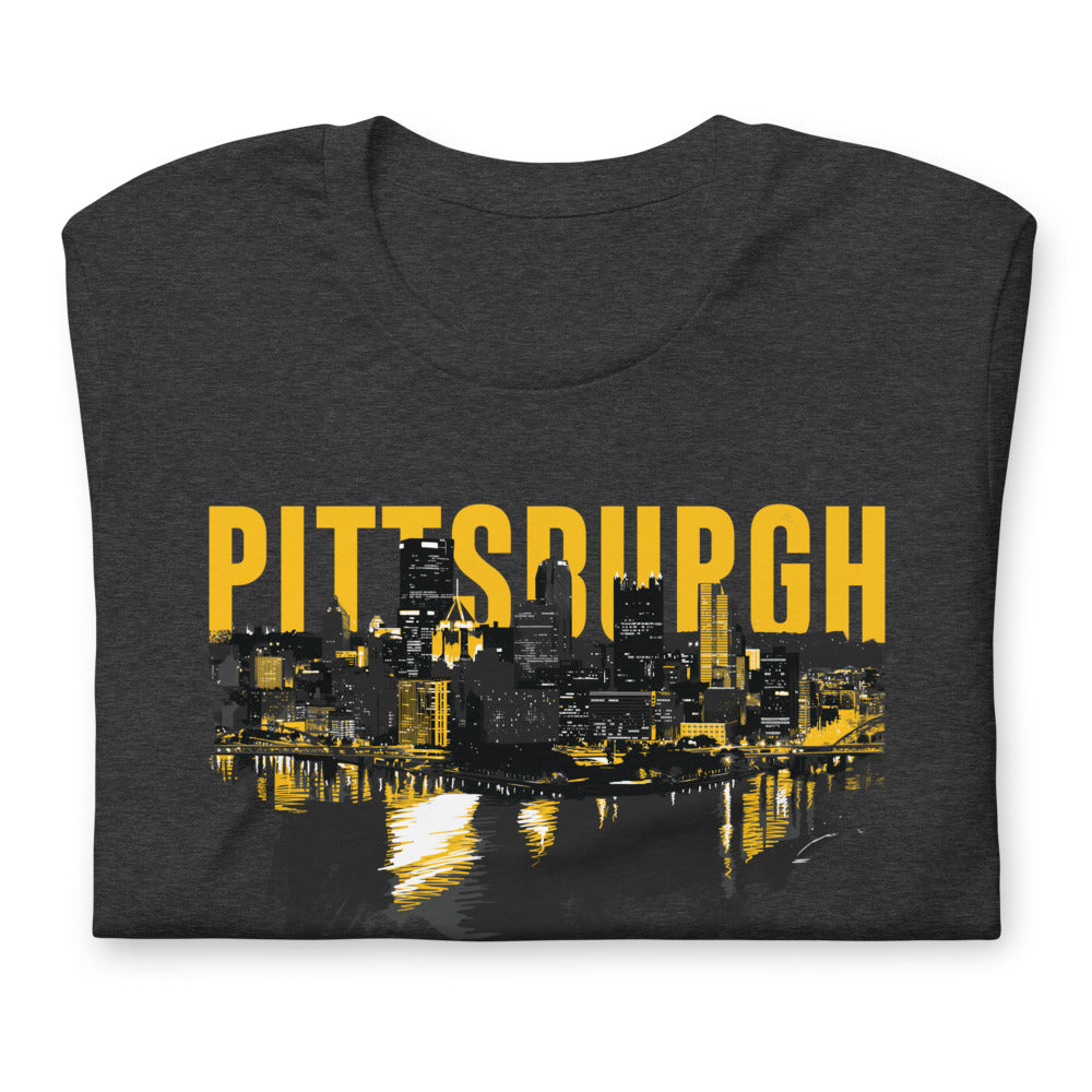 Pittsburgh Downtown Skyline Point Unisex T-Shirt