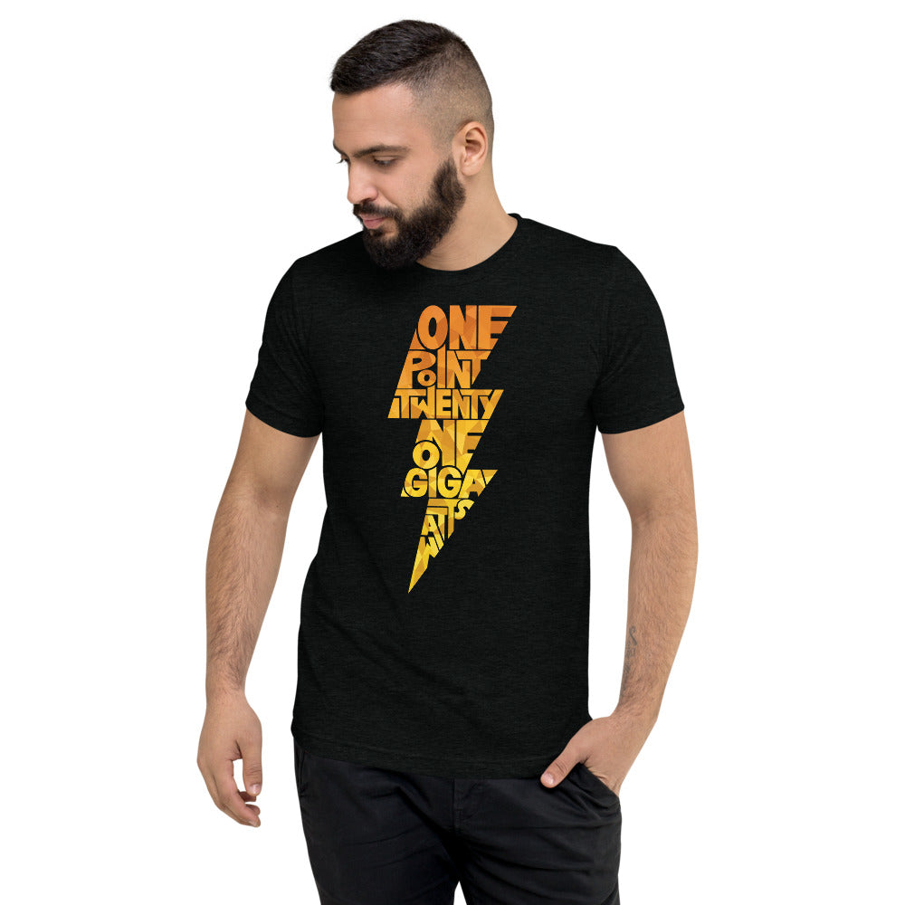 One Point Twenty One Gigawatts Unisex Tri-Blend T-Shirt