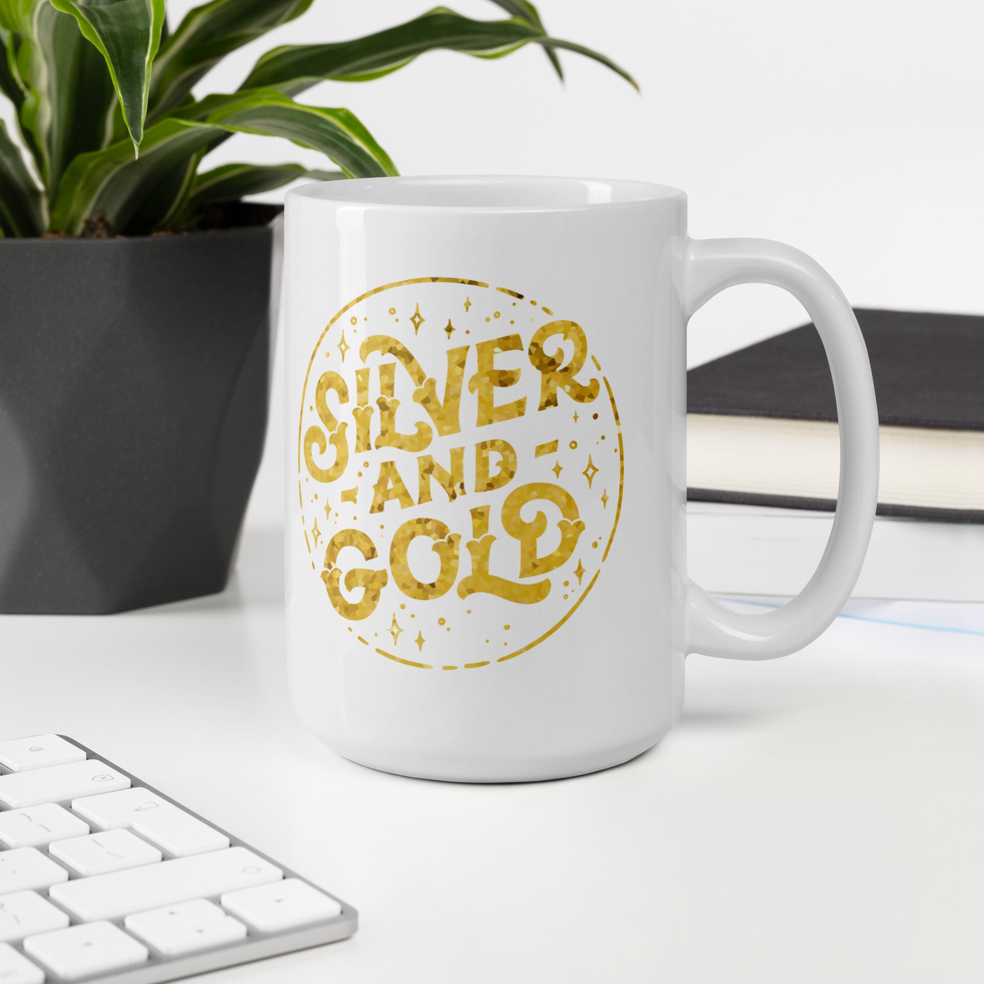 Silver and Gold Mug