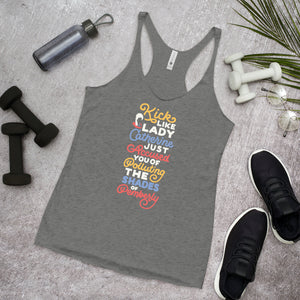 Kick Like Lady Catherine Women's Racerback Tank